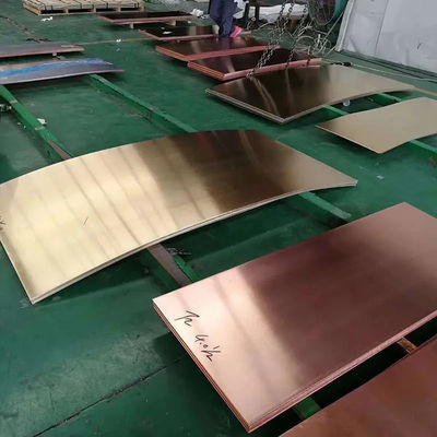 5mm 10mm 20mm C1100 Copper Plate Cutting C11000 C12200 Electrolytic Tungsten Copper Sheet
